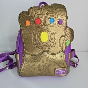 Loungefly Thanos Marvel The Infinity Saga Gauntlet Mini Backpack NWT Disney